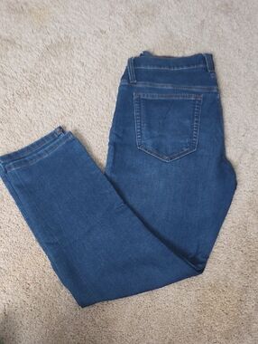 True Craft Men’s Slim Jeans in Dark Blue Wash